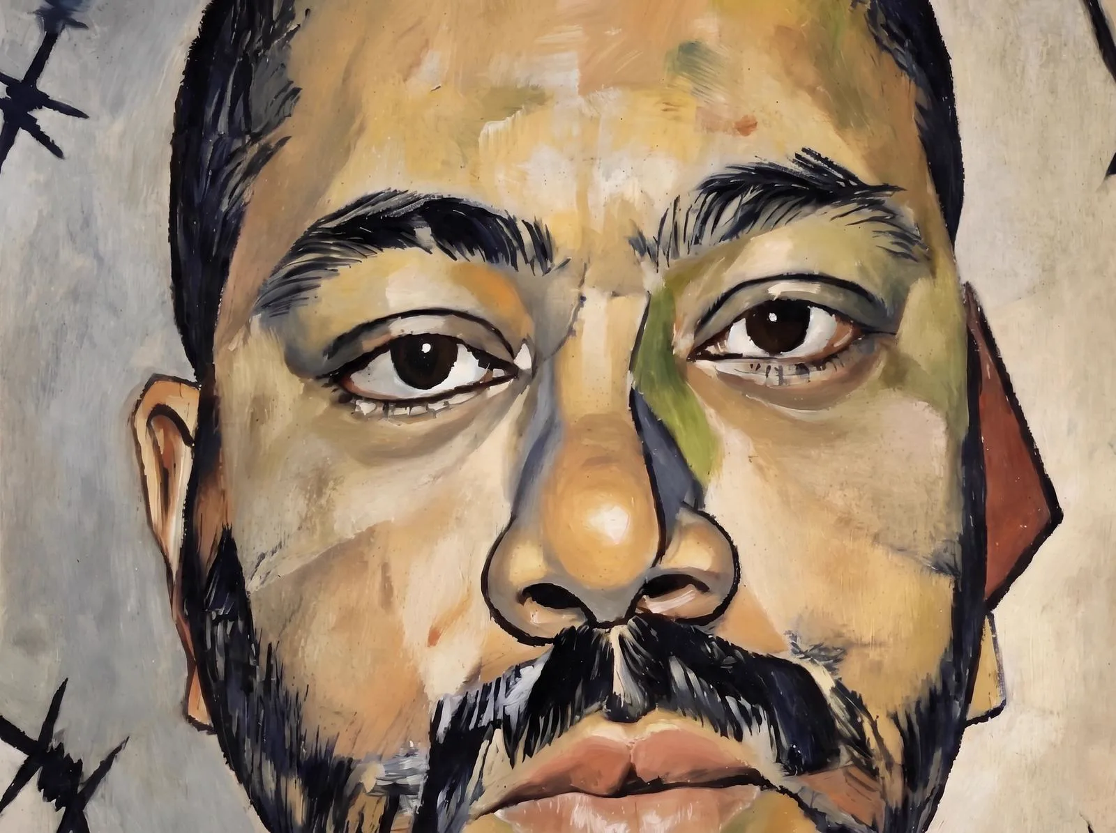 Painted portrait of Clarance Goode Jr.